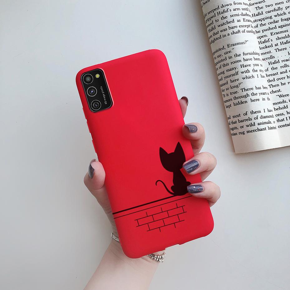 For Samsung Galaxy A41 Case Soft Painted Back Cover Silicone Phone Case For Samsung A41 Cases For Coque Samsung Galaxy A41 Cover
