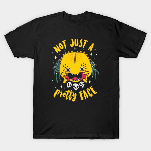 

Men Black Print T-shirt Predator: Not Just A Pretty Face No-Cut Transfer Paper Print Cotton Tshirt M чорний