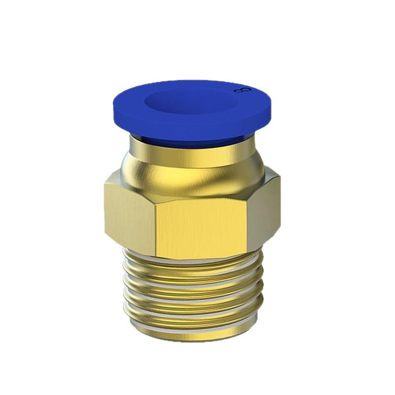 8mm Pneumatic Soft Hose Quick Connect Air Tube Fitting with 1/2" Thread and 6mm Air Nozzle
