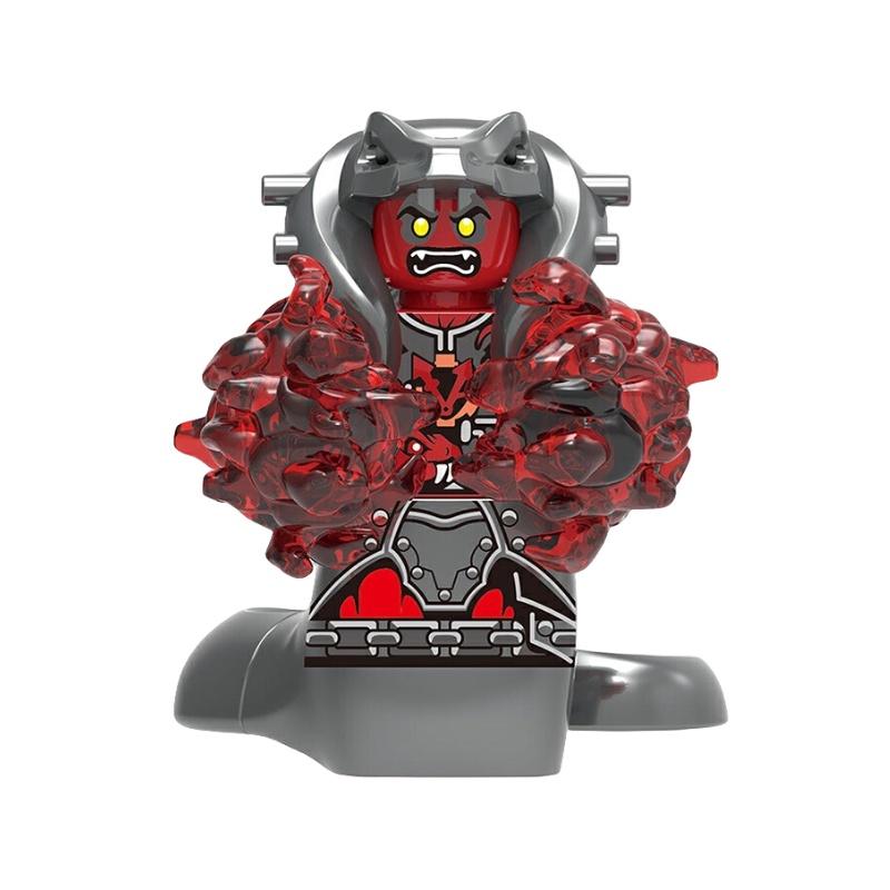 X0285 Evil Dwarf Mechanical Virus Soldier Building Blocks Toy Diy Abs Material Non-electric