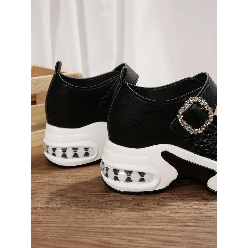 Women Casual Sneakers Breathable Comfortable Outdoor Trend Platform Sneakers Lightweight Wedges Slip on Shoes