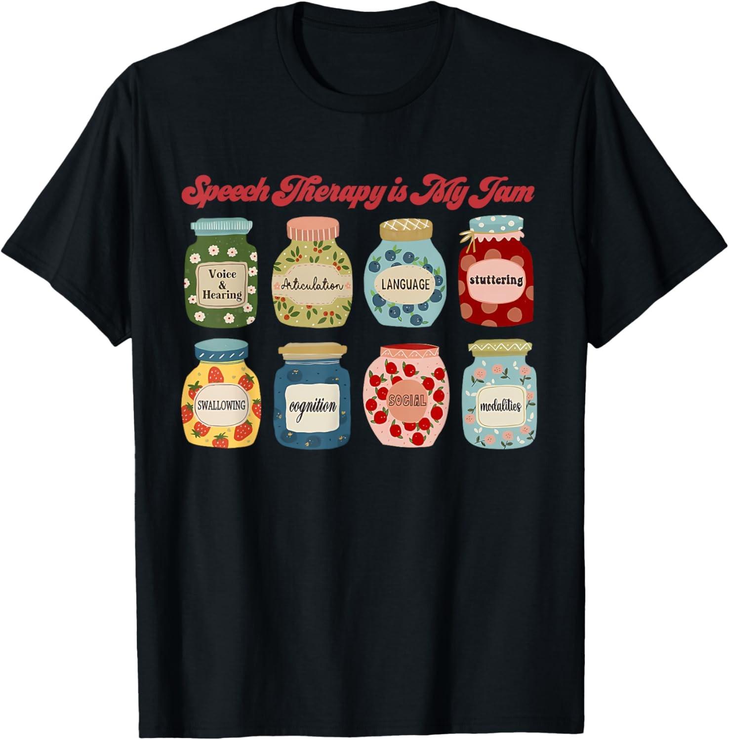 Speech Therapy Is My Jam Speech Language Pathologist T-Shirt S разноцветный
