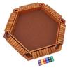 Wooden Board Game Math Box Dice Game Players Shut Family Table Board Dice Game for 1?6 Players