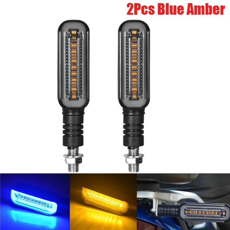 10mm Motorcycle LED Turn Signals Light Blinker Flowing Water Indicators Lamp Flasher Front Rear Lamp For Kawasaki Yamaha