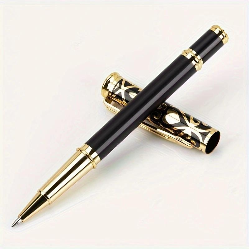 Classic Business Design 0.5mm Metal Signature Pen, Suitable for Men and Women's Business Office Ballpoint Pen (black Ink)