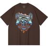 T-shirt Heavy Metal 100% Cotone 230 Gsm Stampa Band Rock Musica Popolare Unisex T-shirt Pesante in Cotone