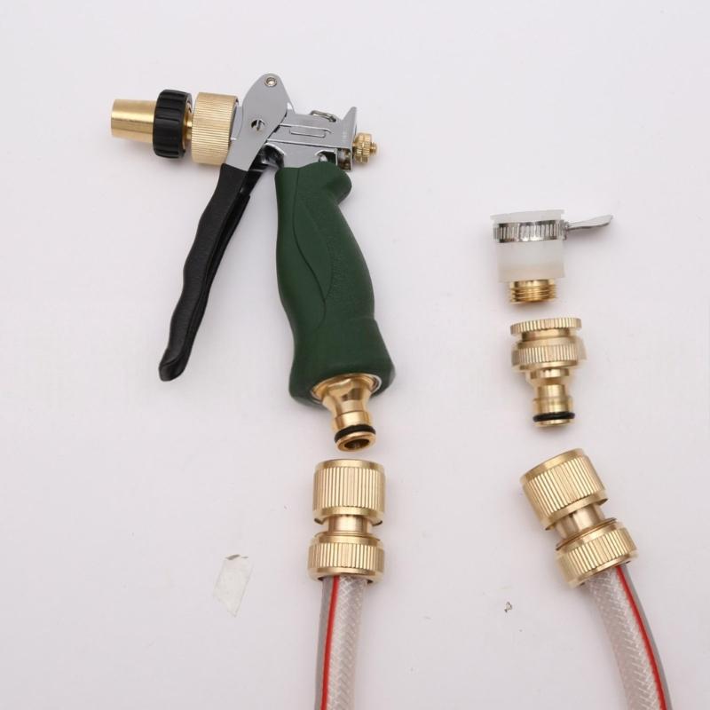 Universal Brass Water Hose Couplers 4Pcs Set Quick Connects Leakproof Fittings For Various Pipe Diameters