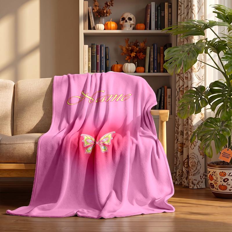Winx Club Custom Flannel Blankets Soft Warm Cozy Throws for Home Decor Holiday Gifts