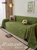 Groene Dikke Kat-Proof Bankhoes Chenille Volledige Dekking Omkeerbare Beschermer voor 2/3/4-zits Bank