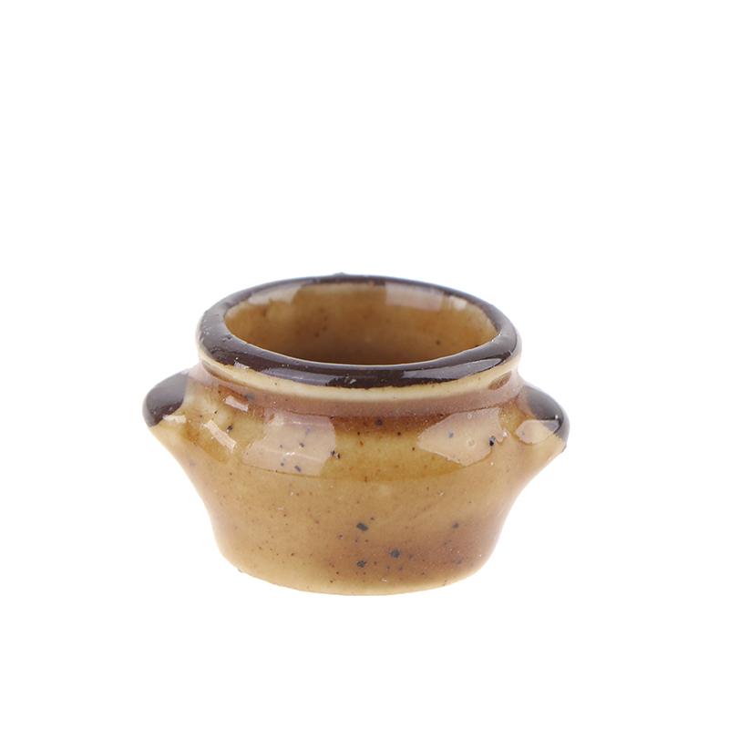 1:12 Dollhouse Ceramics Pot Bowl Tableware Vegetable Bowl Soup Bowl Kitchen Toy