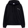 Puma Logo Embroidered Loose Fit Hooded Pullover Drop Shoulder Long Sleeve Sweatshirt Men Sweatshirt Black 940900-01
