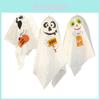 Enchantingly Spooky 3 Haunted Halloween Hanging White Ghosts For Indoor Outdoor Decor