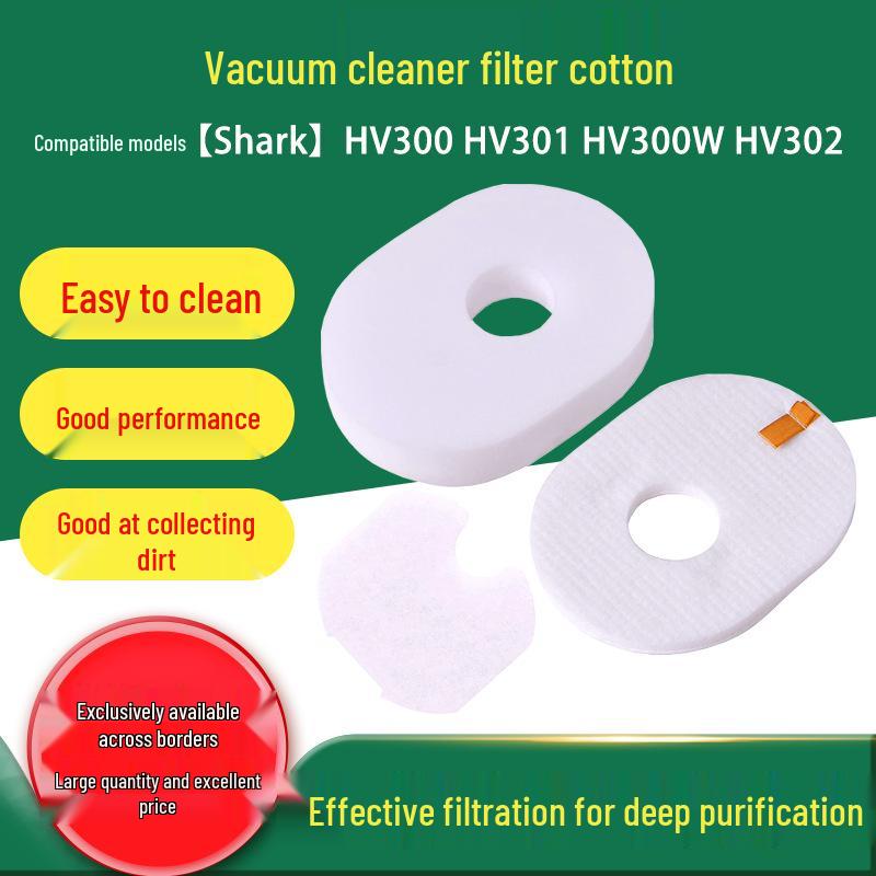 Cotton Filter for Shark HV300 Series Vacuum Cleaners (Models: HV300, HV301, HV300W, HV302)