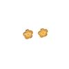Five-Petal Flower Stainless Steel Double-Sided Stud Earrings for Women