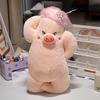 Funny Pig Plush Doll Soft Stuffed Animal Pillow for Boys Girls Adorable Pig Cuddly Toy Valentine's Day Gift