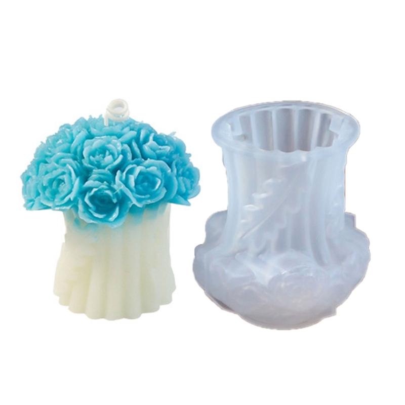 

Silicone Ornament Molds Soap Making Moulds Flower Shape Candle Moulds Silicone Texture Suitable for Home Decorations 1