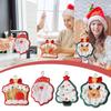 Christmas Hand Towels 2025 Elk Santa Tree Pattern Cleaning Cloth Coral Fleece Plush Towel Absorbent Hang Wipe Xmas Decor