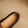 Fashion Women's new leather cow suede metal accessory belt buckle round toe low heel Mary Jane shoes fashionable casual single shoes