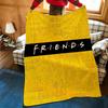 Drama F-Friends Throw Flannel Cozy Print Blanket, Portable, Durable Machine Washable Cute Cool