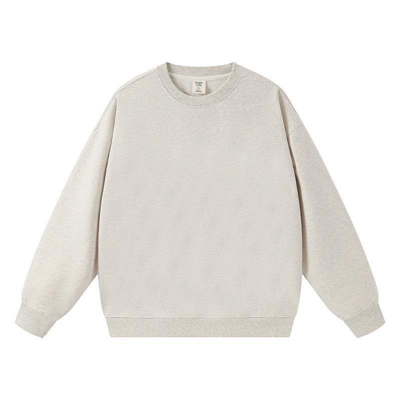 Unisex Trendiges Lockeres Oversize Sweatshirt mit Rundhalsausschnitt und Überschnittenen Schultern, Langärmlig