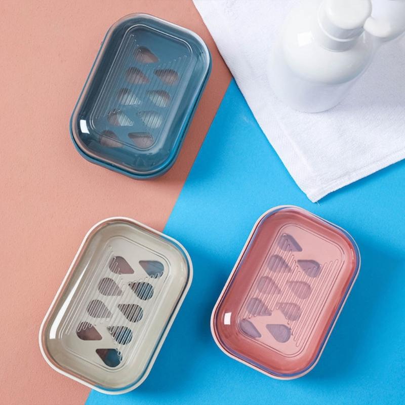 Compact Sealed Soap Container For Gym Goers Water Resistant Plastic Storage Box With Ventilation Holes