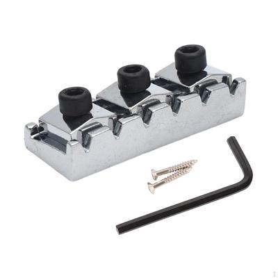 43mm Gitarren-Locking Nut mit Befestigungsschraube und Sechskantschlüssel Zinklegierung Saiten-Lock für Elektrische