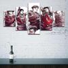 Canvas Prints Frame 5 Pieces Modular Slamdunk Shohoku Poster Picture Modern Wall Art Anime Characters Paintings Room Home Decor