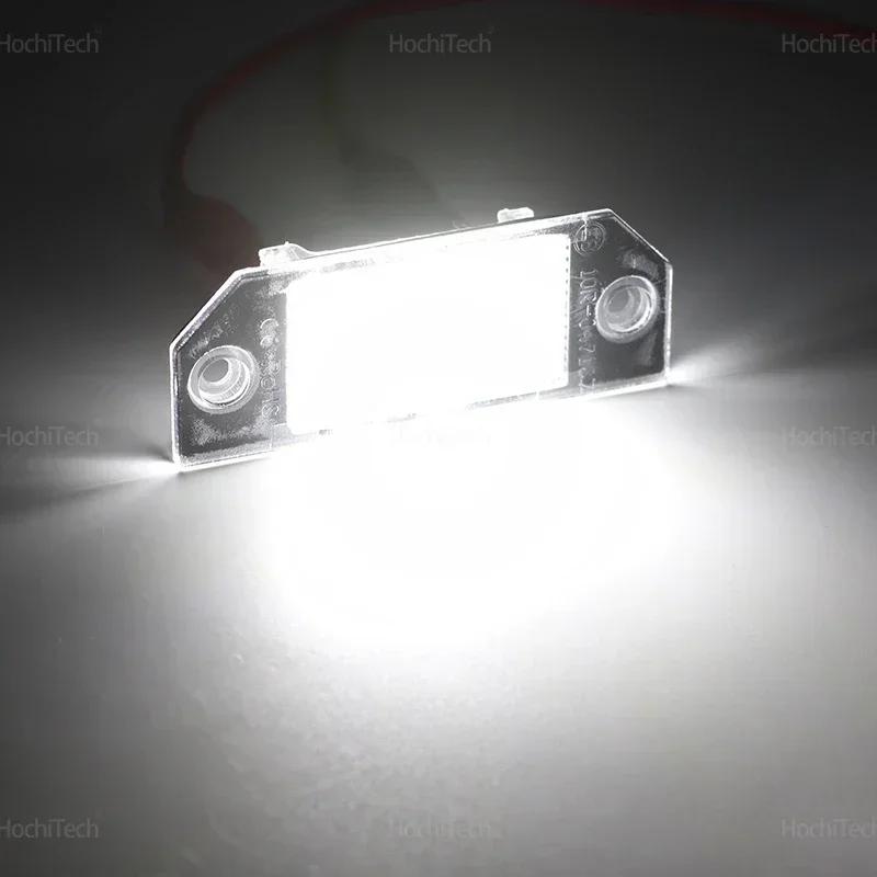 For Ford Focus 2 MK2 2003-2008 C-MAX 2PCS LED Car License Number Plate Light Car Rear LED SMD License Number Plate Light Lamp