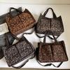 Large Capacity Casual Tote Bags Leopard Print Handbag Women's Crossbody Shoulder Bag Suitable for Daily Use And Outings Travel