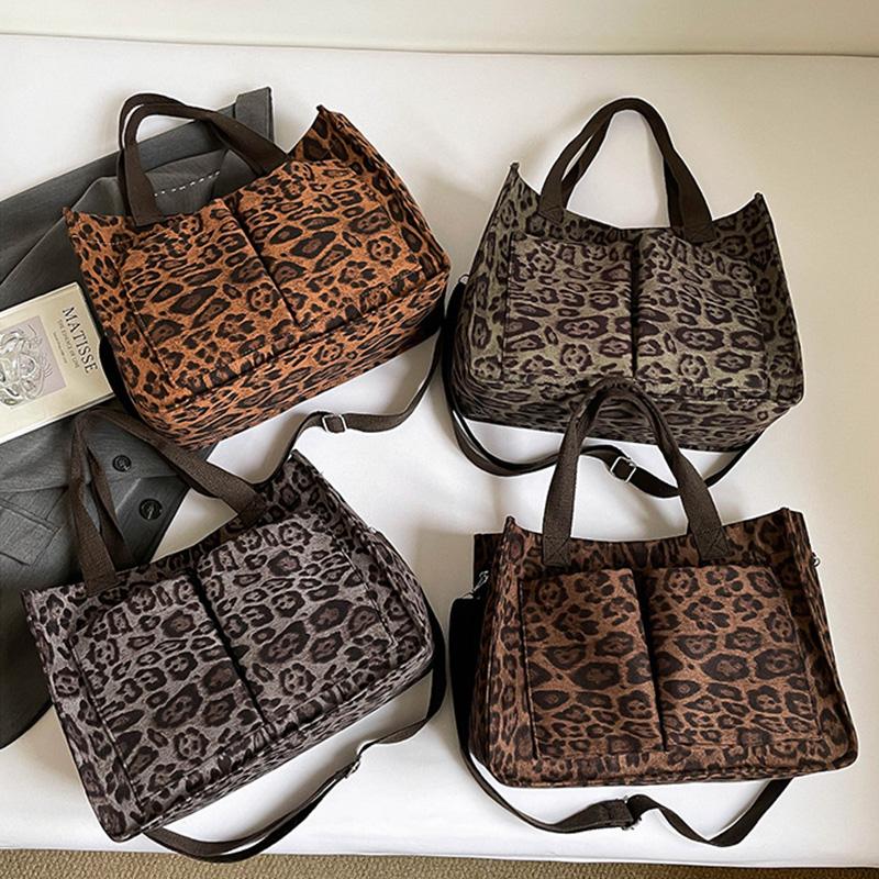 Large Capacity Casual Tote Bags Leopard Print Handbag Women's Crossbody Shoulder Bag Suitable for Daily Use And Outings Travel