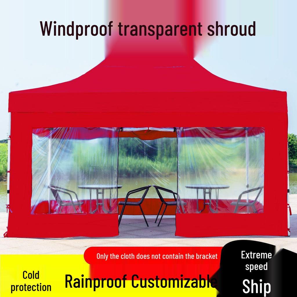 Verbesserte winddichte Falt-Markisenzelt für den Außenbereich mit transparenten Seiten