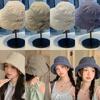 Korean Style Wide Brim Bucket Hats Summer Sunshade Basin Caps Plaid Bucket Hats  Sun Protection
