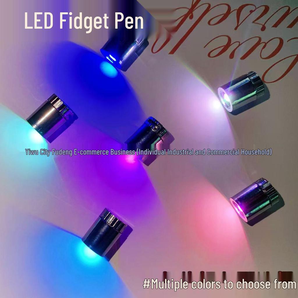 Electroplated LED Rotating Pen Light - DIY Mini Decorative Light in Warm & White Colors
