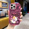 Phone Case: 2D Flat Design Suitable for iPhone 18 17 16 15 14 13 Pro Protective Case, Couple Style, Cute Heart Cat, Christmas and Halloween Gift