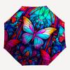 1pc Butterfly Stained Glass Automatic Open/Close Umbrella, Lightweight for Women/Men, Perfect Gift - for Everyday or Holiday Eventsyy251127099