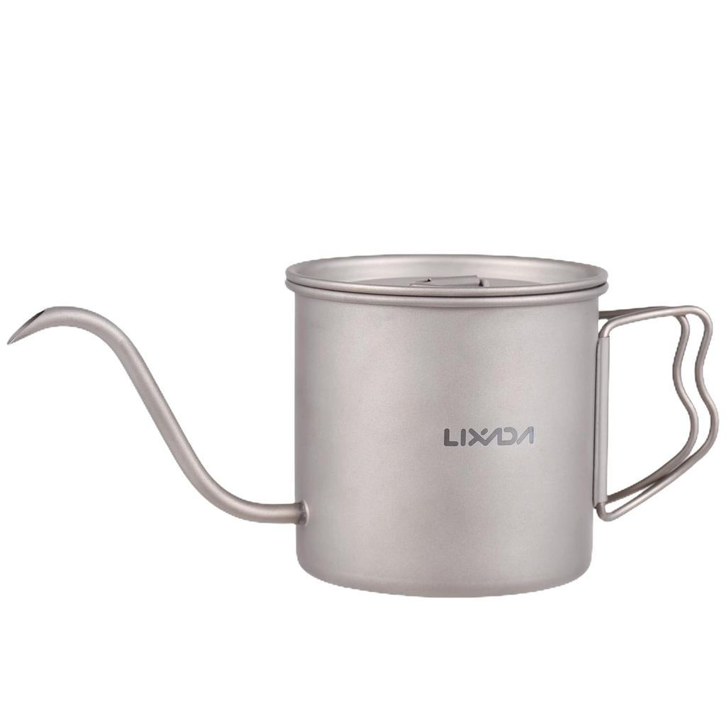 LIXADA Drip Pot Titanium Coffee Pot Titanium Coffee Pot