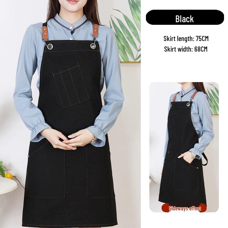 Durable Dirt-Resistant Canvas Apron for Home and Kitchen, Customizable with Logo.