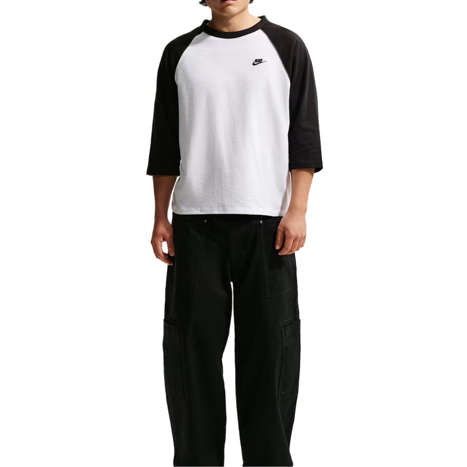

Nike Club Loose Spliced Pullover Round Neck T-Shirt Men tops IF0756-010 XXL