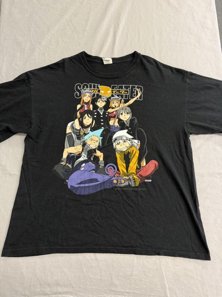 Винтажная футболка по манге Soul Eater, Каст 2009, Размер XL, Унисекс XXXXL