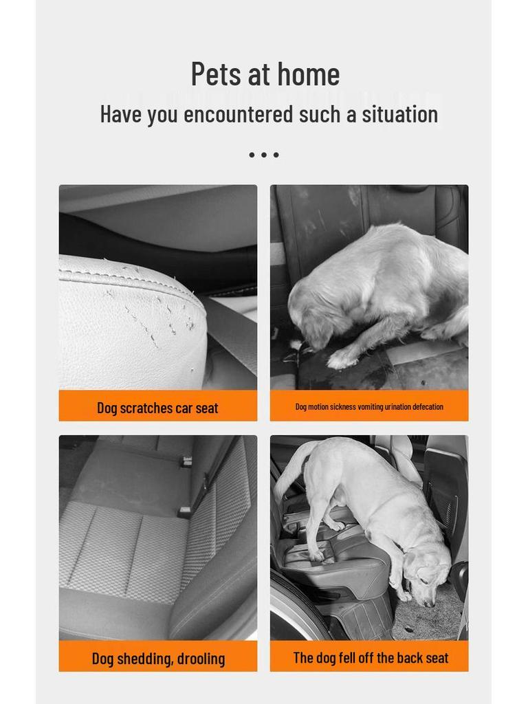 Verdickte belastbare Rücksitz-Hundematte: Reise-Doppelmatte und Hundenest