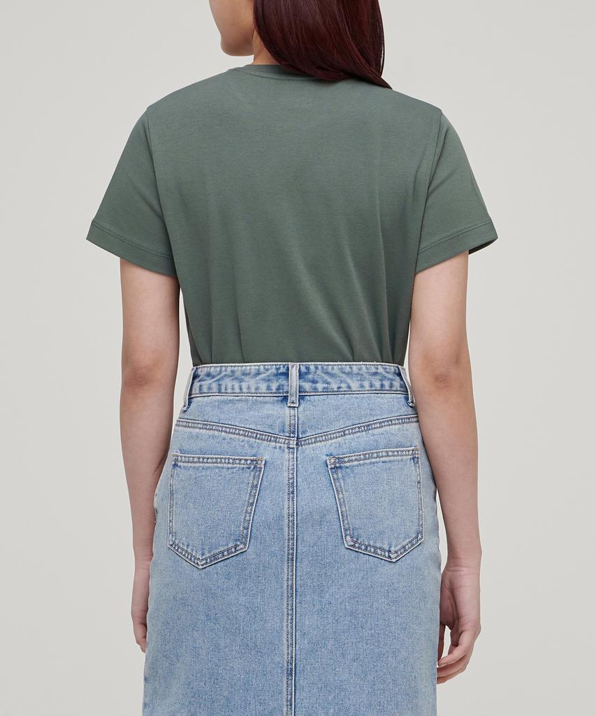 MUSINSA STANDARD WOMAN Women'S Basic Crew Neck T-Shirt [Dusty Green]