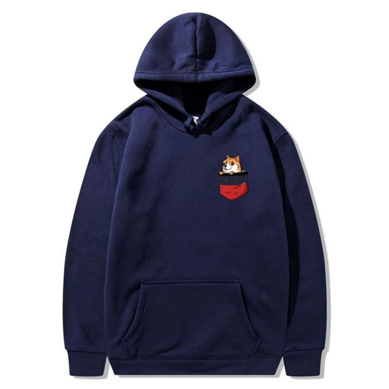 2025 trendy new pocket dog sweater spring and autumn men s and women s jackets street trendy hip-hop singer hoodie S