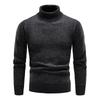Autumn Winter Fleece Sweater Men Thicker Turtleneck Warm Pullover Slim Fit Man Clothes Luxury Brand Black Brown Jumpers Elastic