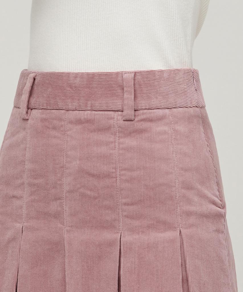 MUSINSA STANDARD WOMAN Women'S Corduroy Pleated Mini Skirt [Pink]