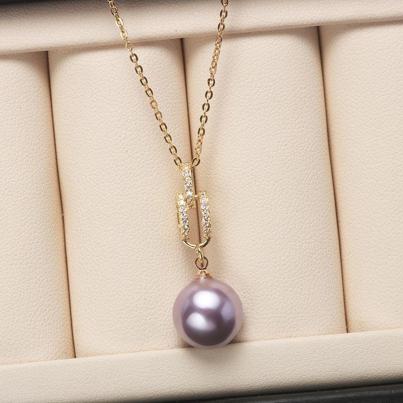 Mom Gift Three-piece Pearl Box Pearl Necklace Female Bead Necklace Pendant for Girlfriend Gift Jewelry Set