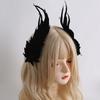 Clip per Capelli ad Ali d'Angelo Gotico Cerchietto Lolita Cosplay Accessori per Capelli Headwear Comic-Con Copricapo da Festa