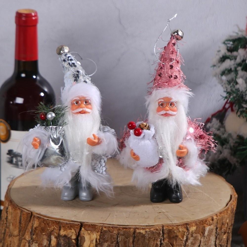 Christmas Tree Hanging Ornaments Santa Claus Standing Ornament Christmas Santa Claus Doll Toy