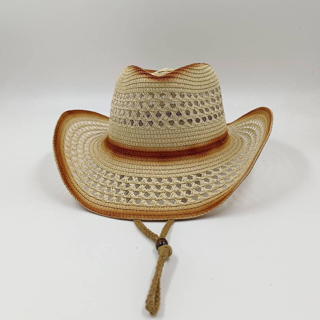 New western cowboy straw hat unisex national style jazz hat sun hat outdoor sun hat casual hatNew western cowboy straw hat unise S56-58cm