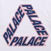 Palace P3 Team T-Shirt With Back Logo Print Unisex Tops Dark White P19TS236