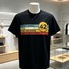 Unisex Vintage Dont Panic 42 Graphic Tshirt Life The Universe Print Oneck Short Sleeve Casual Cotton Tees Male Streetwear Tops